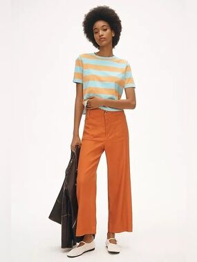 Maeve The Colette Magic Fabric Crop Wide-Leg Pants